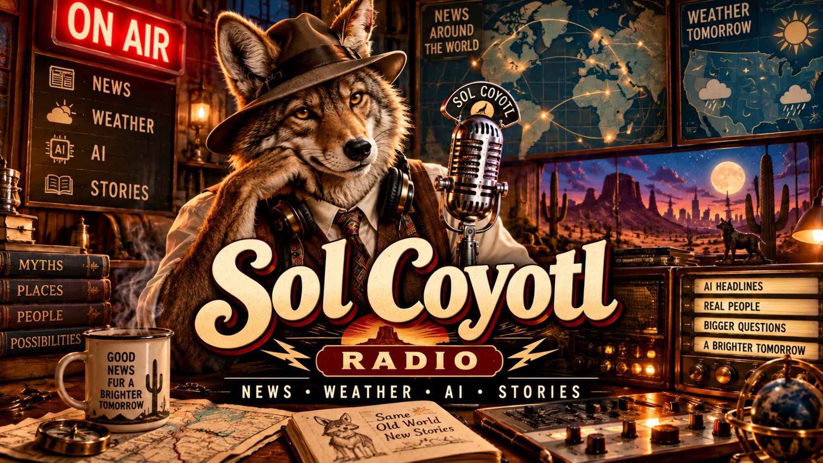 Sol Coyotl at the microphone